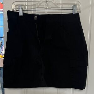 Classic Black Women's Skirt cargo skirt with pockets